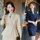 Interview Suit Women Goddess Long Sleeve Suit Suit Women's Autumn and Winter Overalls