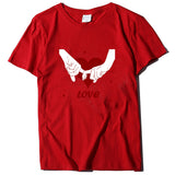 Valentine 'S Day T Shirt T-shirt Short Sleeve Love Printed Summer