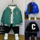 Toddler Boys Jackets Boys' Jacket Spring and Autumn Baseball Uniform