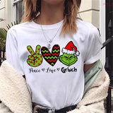 Men and Women Grinch Shirt Christmas Santa Claus T-shirt