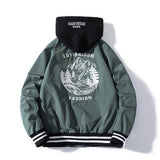 Varsity Jacket Embroidered Flight Suit Baseball Uniform Thin Stand Collar