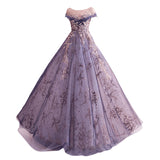 Mauve Dress Bridesmaid Purple Dinner Party Performance Show Wedding Dress Evening Gown