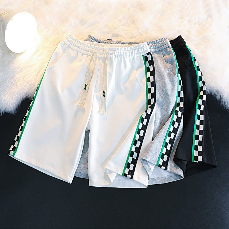 Men White Shorts Men's Summer Casual Pants