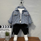 Toddler Boys Jackets Boys Spring And Autumn Denim Jacket