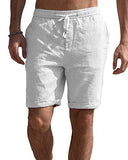 Men White Shorts Summer Sports Pants Men's Shorts Casual Pants