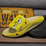 Mens Slide Slippers Men'S Slippers One-Word Sandals Home Shoes