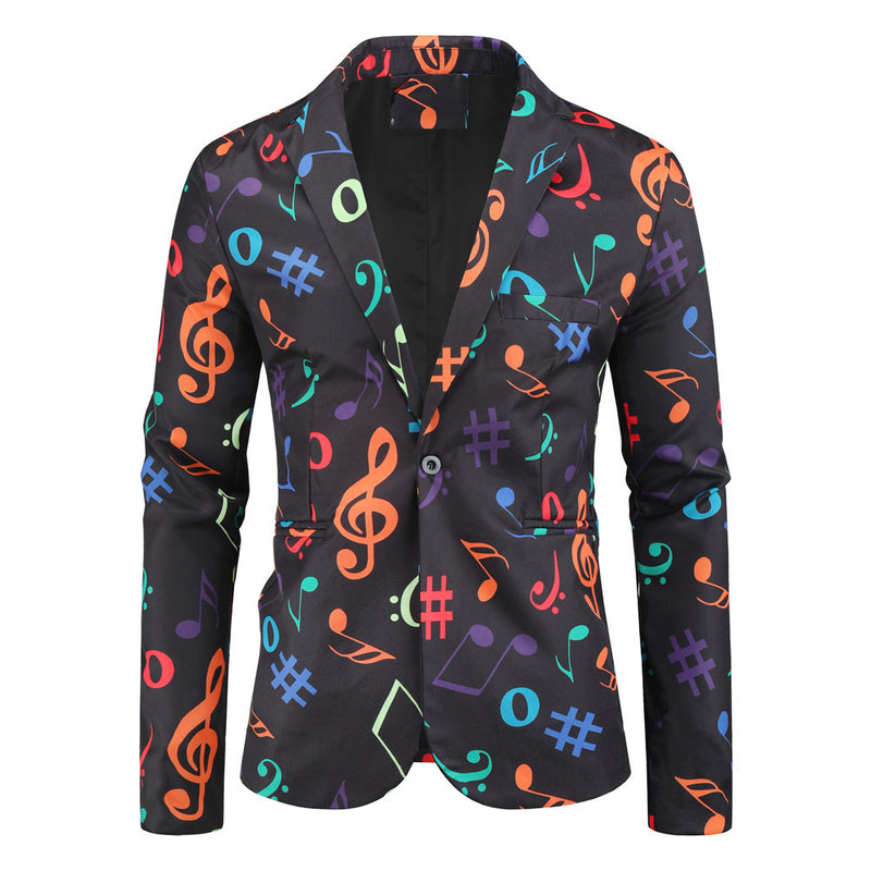 Men Prom Outfits 3D Printed Casual Top