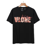 Vlone T Shirt Half Sleeve Men'S And Women'S Loose Short Sleeve T-Shirt