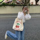 Strawberry Bags Illustration Schoolbag Shopping Bag Female