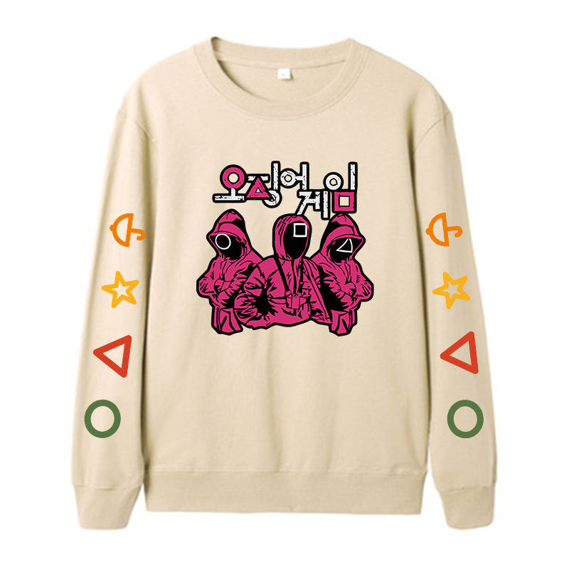 Squid Game Costume Casual Sports round Neck Sweater