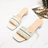 High Heels Slides Summer Casual Slippers