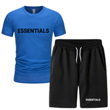 Fog Fear Of God T Shirt & Shorts 2 Pieces Set Summer Men'S Short Sleeve T-Shirt Shorts Casual