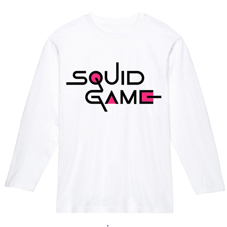 Squid Game Costume Printed Men's and Women's Long Sleeves T-shirt