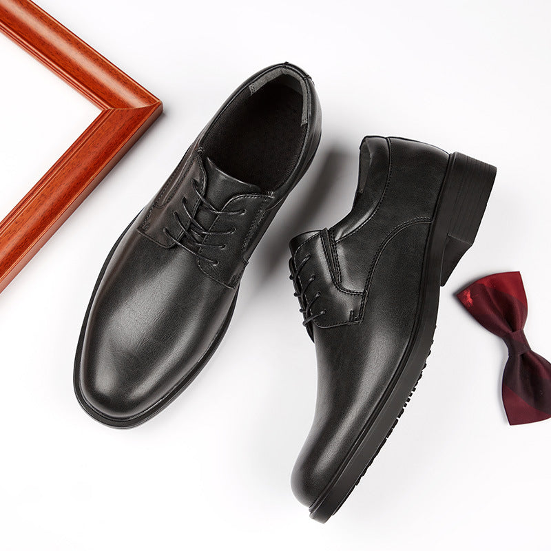 Men's Dress Shoes Classic Leather Oxfords Casual Cushioned Loafer Business Casual Formal Wear Leather Shoes Men