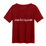Squid Game Costume Wooden Man Printed Shirt Short Sleeve T-shirt