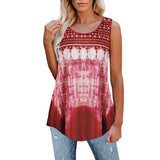 Modern Gypsy Outfits Romanian Gypsy Outfits Printed Vest T-shirt for Women
