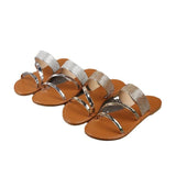 Women Open Toe Sandals Flats Summer Large Size Sandals for Women