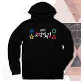 Squid Game Costume Peripheral Symbol Pattern Printed Long Sleeve Hooded Sweater