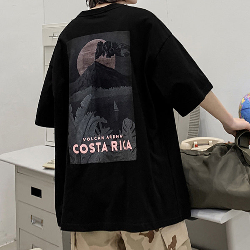 Men T-Shirts Half Sleeve Loose Print