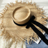 Straw Hat Summer Rough Brim Sun-Proof Temperament Beach Hat