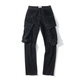 Man Fall Outfits Men's Loose Distressed Trendy Straight-Leg Trousers Trendy