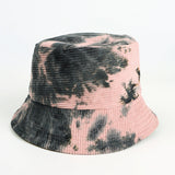 Bucket Hat Fishing Cap Cotton Print Fisherman Hat Female Autumn and Winter Wild Colorful Flowers