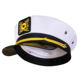 Captains Hat White Embroidery Navy Hat a Sailor's Cap