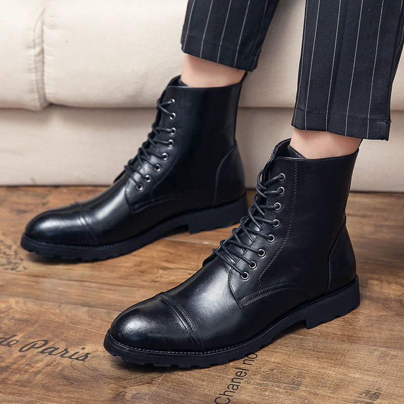 Men's Boots Work Boot Men Casual Hiking Boots plus Size Comfort Retro Formal Shoes