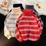 Men 'S Jackets Autumn And Winter Striped Sweater Men 'S Loose