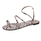 Women Open Toe Sandals Flats Spring Flat Beach Casual Sandals for Women