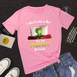 Men and Women Grinch Shirt Christmas Short Sleeve T-shirt
