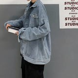 Men's Jackets Denim Jacket Men's Baggy Casual Jacket
