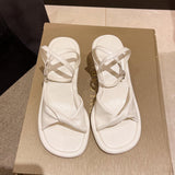 Nude Low Block Heel Buckle Sandals