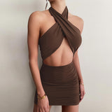 Music Festivals Rave Outfits Dress Summer Women's Clothing Fashion Hollowed-out Sexy Dress for Women