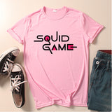 Squid Game Costume Printed Men's and Women's Loose round Neck Short Sleeve T-shirt