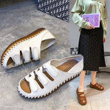 Women Open Toe Sandals Flats Hollowed Leisure Women's Sandals