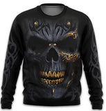Skull Apparel Skull Print Zipper
