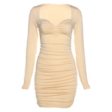 Music Festivals Rave Outfits Dress Fall Women's Clothing Fashion Long Sleeve Sexy Dress