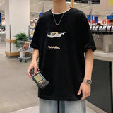 Men T-shirt Loose Multicolor Half Sleeve
