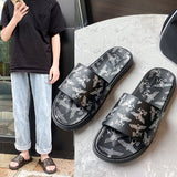 Men's Flip Flops Men Slides Comfort Slides Sandal plus Size Men's Indoor and Outdoor Beach Slippers