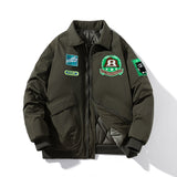 Varsity Jacket Retro Workwear Cotton Coat Men'S Jacket Lapel