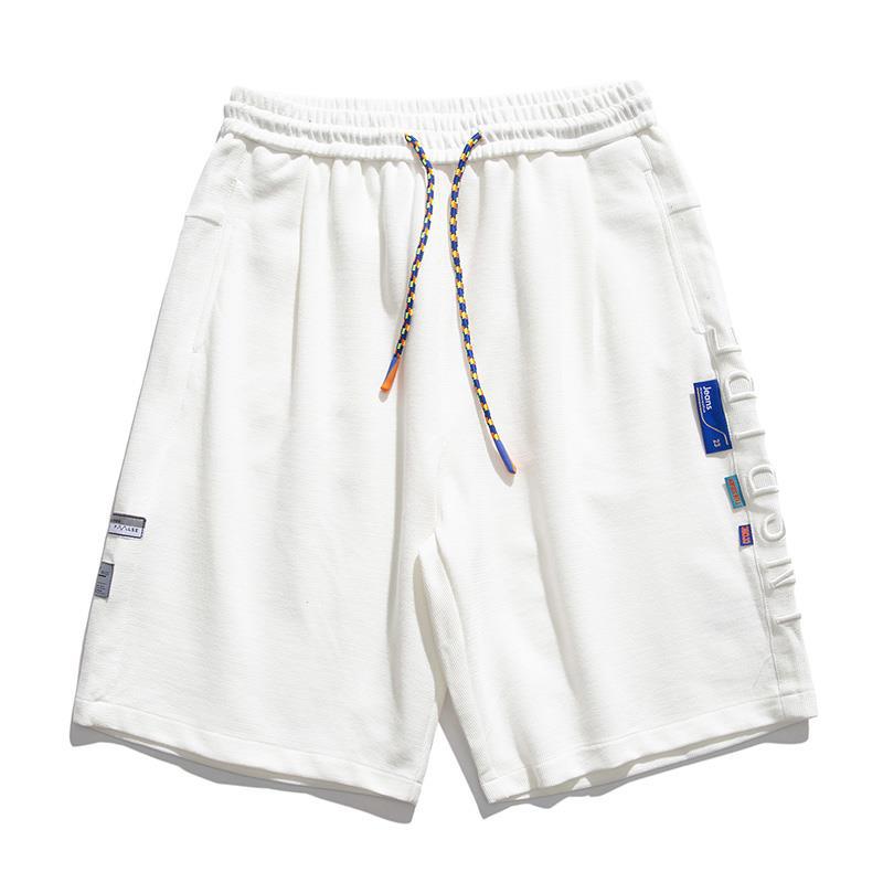 Men White Shorts Summer Casual Shorts Loose Men