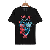 Vlone T Shirt Printed High Street Loose Hip Hop Back Large V Short Sleeve T-Shirt