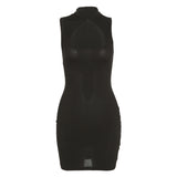 Music Festivals Rave Outfits Dress Summer Women's Fashion Sleeveless round Neck Sexy
