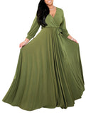 MIDI Mauve Cocktail Dress Women's plus Size Women's Solid Color Wide Hem Dress