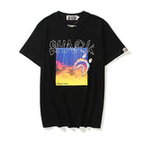 Bathing Ape T Shirt Tiger Head Shark Head Casual Loose Short Sleeves T-shirt