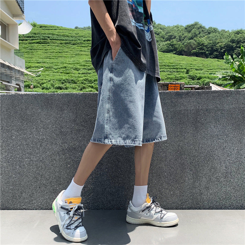 Men Denim Shorts Men's Summer