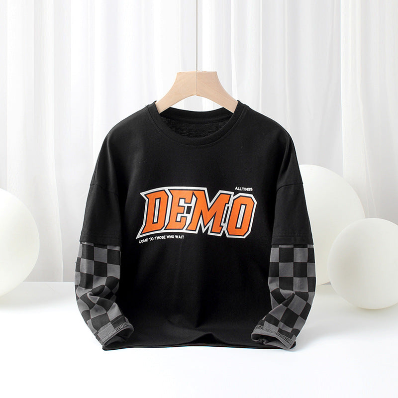 Children Long Sleeve Shirts Autumn Babies' Long Sleeve T-shirt Tops for Boys