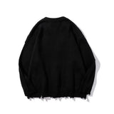 Men Sweater Burrs Knitwear Men Loose Jacket