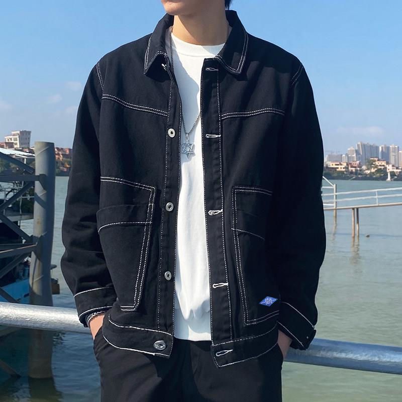 Men Denim Jackets Men's Spring and Autumn Loose Fashion